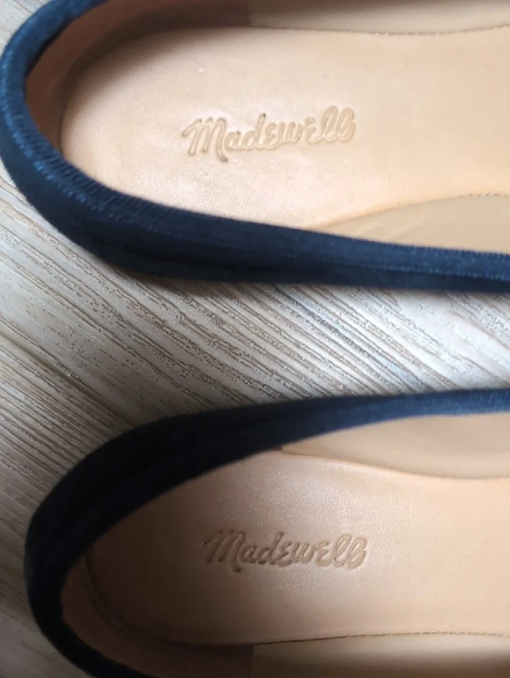 Madewell April Ballet Flats in Suede Blue